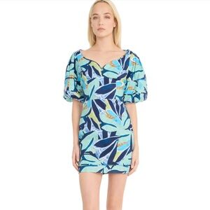Donna Morgan Poplin Floral Print Sheath Mini Dress, Size 14, NWT Dillards